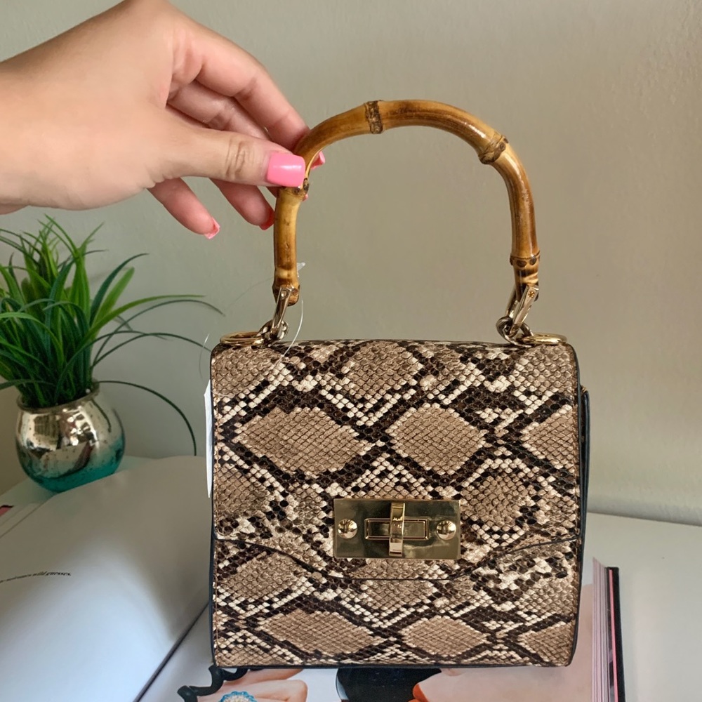 Snake skin style purse